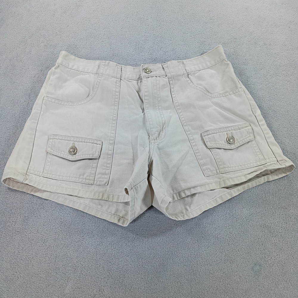 Wholesome Chazz Womens Cargo Shorts Khaki Size 31 Utility Pockets
